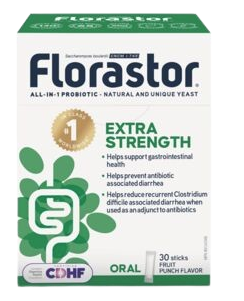 Clearance -Florastor Extra Strength All-in-1 Probiotic 30 units*Damage Box* - Exp:06/27