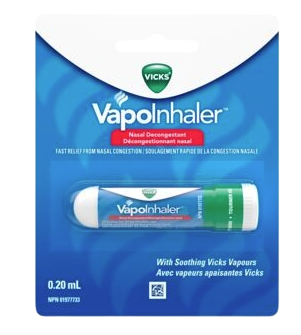 Clearance -VICKS INHALER BLISTER W/TRAY 0.2ML *Damage Box* Exp: 10/28