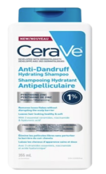 Clearance- CeraVe Anti-Dandruff Hydrating Shampoo for Men & Women-355mL Exp: 11/26