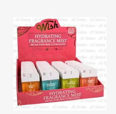 1.5 oz Hydrating Fragrance Mists DISPLAY-1.5 oz-45mL , 89918 (4 Scent) SERENDE/BELLA/SOLEIL/GROOVE.