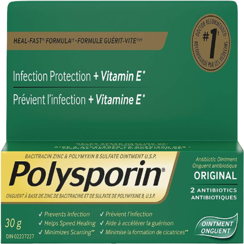 Sale - Polysporin Original Ointment + 2 Antibiotics - 30 g -damage - Early Exp: July 27 & 03/28
