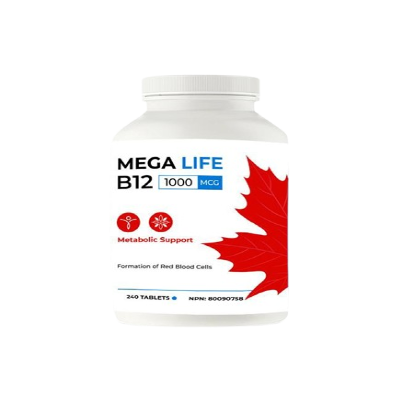 MEGA LIFE B12 1000 MCG 100 TABLETS