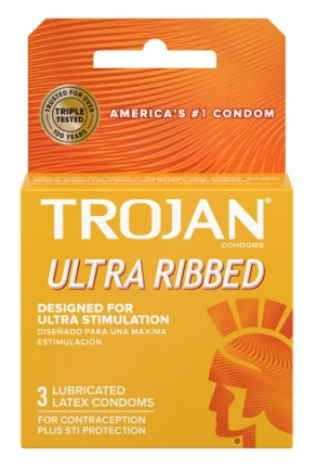 Trojan Ultra Ribbed Lube