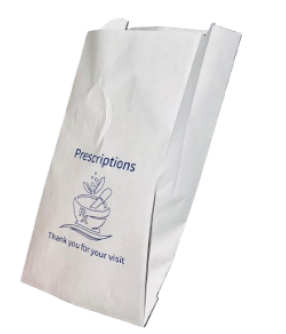 Paper Bag White Small 2000 Bags - 2 LB - 4 x 2 × 9"