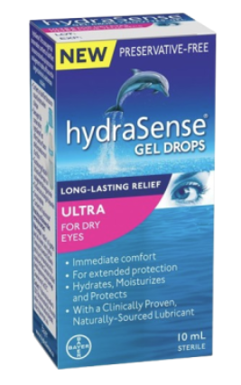 Clearance - HYDRASENSE ULTRA EYEDROPS GEL 10ML *Damage Box* - Exp: 08/28