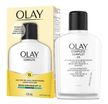 Clearance - OLAY COMPLETE UV LOT FRAGANCE FREE SENSITIVE 120ML *Damage box* Exp: 06/27