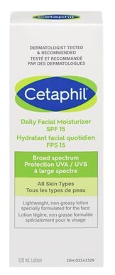 Clearance -Cetaphil Daily Facial Moisturizer SPF 15 120 mL *Damage Box* Exp: 09/28