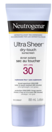 Clearance -NEUTROGENA ULT SHR DRY TOUCH SPF30 88ML Exp: 12/26