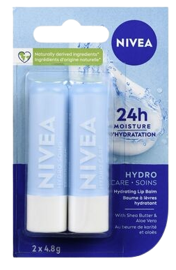Clearance -NIVEA HYDRO CARE DUO 2X4.8G *Damage Box*