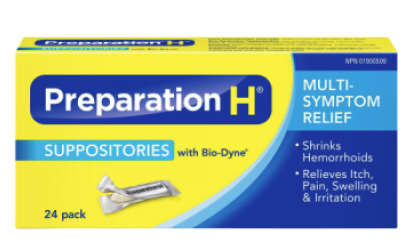 Clearance -PREPARATION H SUPP 24 *Damage Box *Exp: 04&07/27