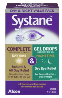 Clearance -SYSTANE DAY & NIGHT 2X10ML Exp: 10/26