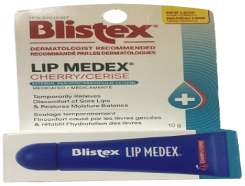 Clearance- Blistex Lip Medex Lip Balm Medicated Stick Cherry 10 g -Damage Box -Exp : 12/27