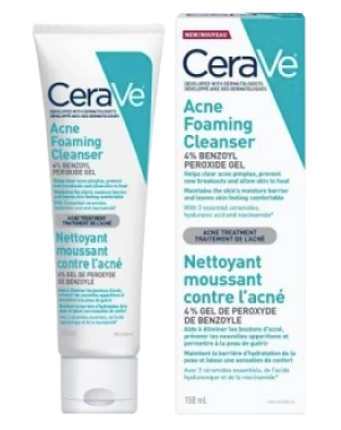 Clearance-CERAVE CLEANSER ACNE FACIAL 150ML *Damage Box* Exp: 07/28