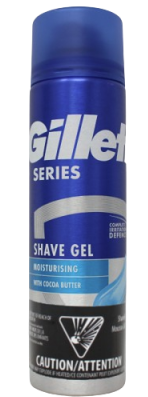 Clearance-GILLETTE SHAVE GEL 200ML -Exp: 11/26