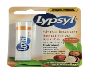 Clearance-Lypsyl shea butter with turmeric lip balm - 4.2g *Damage Box*