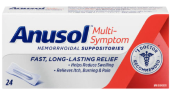Sale - ANUSOL SUPP 24  Exp 10:26
