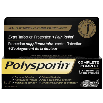 Polysporin COMPLETE OINTMENT + 3 ANTIBIOTICS 15 g