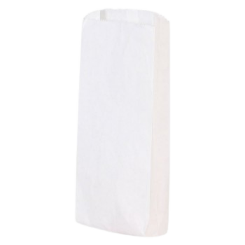 Paper bags - White 500 pcs - 14 IB - 7''3/4 X 4''3/4 X 14''13/16