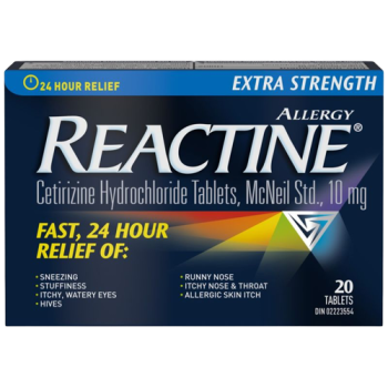 Allergies - REACTINE XST TB 10MG TB 20