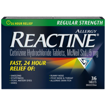Allergies - REACTINE RG TB 5MG 36