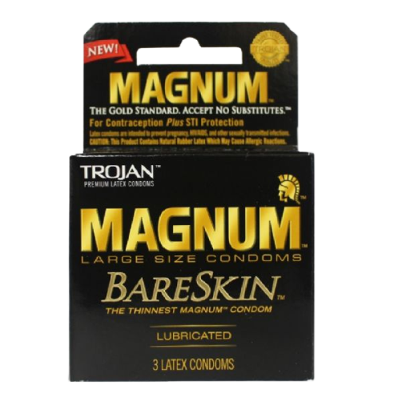 TROJAN MAGNUM BARE SKIN 3 COUNT