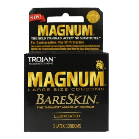 TROJAN MAGNUM BARE SKIN 3 COUNT