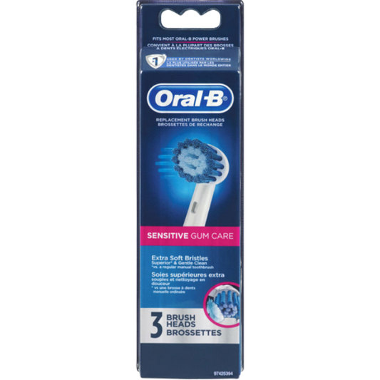Oral B Sensitive Replacement Electric Toothbrush Head - 3 COUNT
