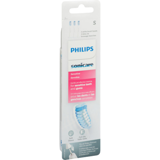 PHILIPS Sonicare Sensitive Replacement Brush Heads - 3 COUNT