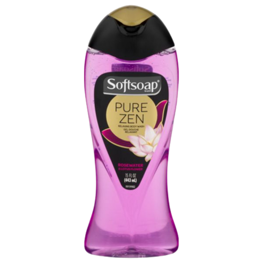SOFTSOAP BODY WASH PURE ZEN ROSEWATER LOTUS FLOWER 443ML