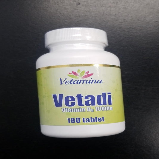 VITAMIN D3 1000IU -Vetamina - 180 Tablet