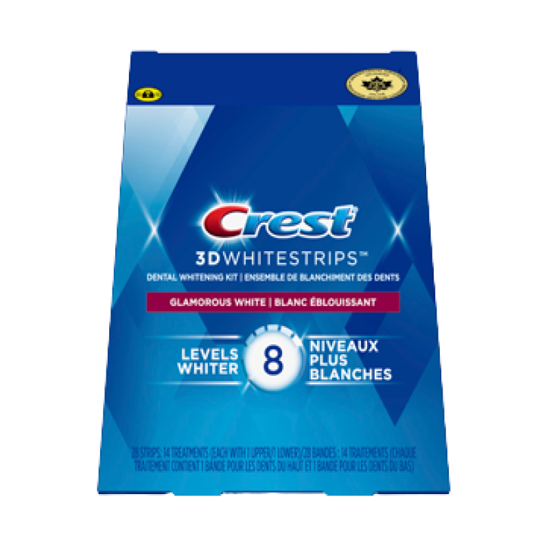 Crest 3D White Whitestrips Glamorous White Teeth Whitening Kit, 14 Treatments