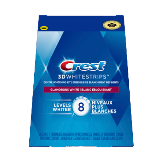 Crest 3D White Whitestrips Glamorous White Teeth Whitening Kit, 14 Treatments