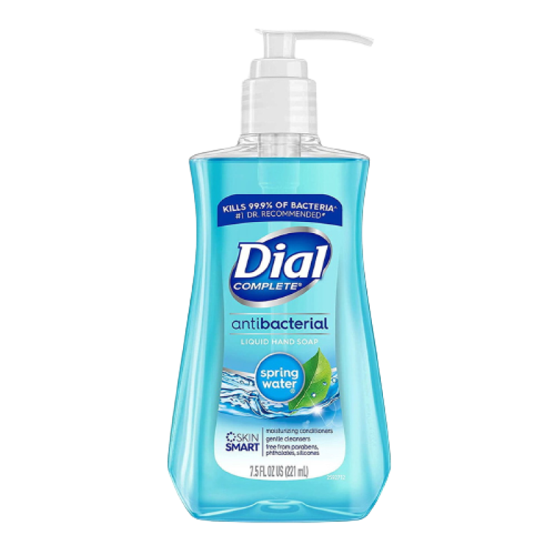 Dial Antibacterial Liquid Hand Soap, Spring Water, 7.5 Oz