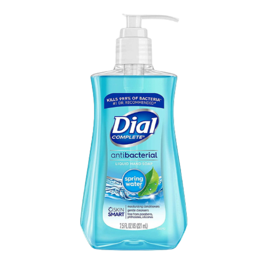 Dial Antibacterial Liquid Hand Soap, Spring Water, 7.5 Oz