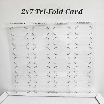 Blister Corrective Labels AA - 2x7 Tri-fold (100 sheets /pk) integrates with Blister Pack # ONE