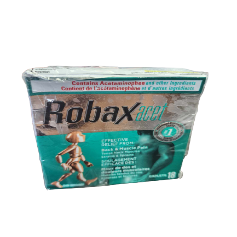 Sale - ROBAXACET CPLT 400/325MG 18 *Damage Box* Exp: 01/27 to 07/27