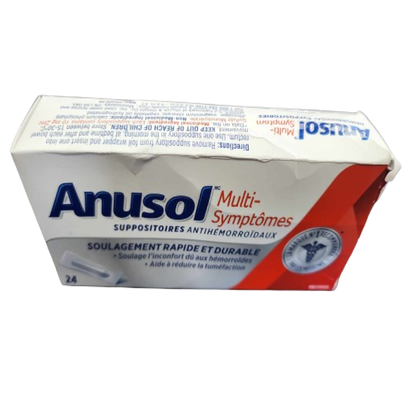Sale - ANUSOL SUPP 24 *Tiny Damage Box* Exp 04:28