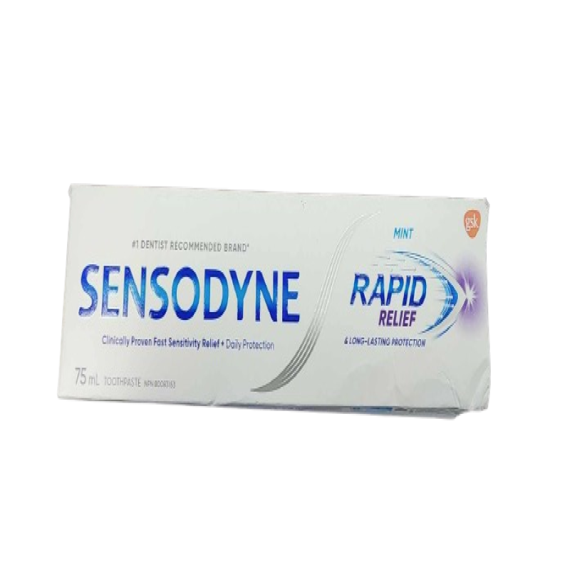 Sale - TOOTHPASTE SENSODYNE RAPID RELIEF 75ML *Damage Box* Exp: 07/25