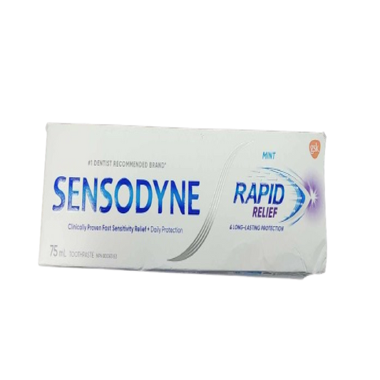 Sale - TOOTHPASTE SENSODYNE RAPID RELIEF 75ML *Damage Box* Exp: 07/25