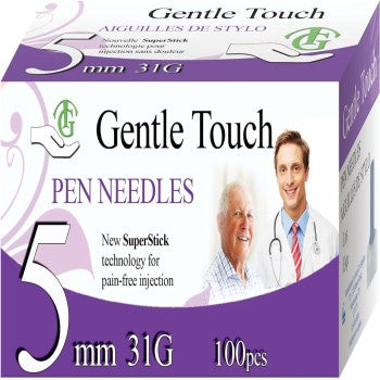 Gentle Touch Pen Needle 5mmX31G - 100pcs