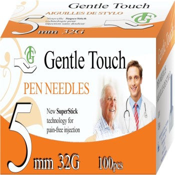 Gentle Touch Pen Needle 5mmx32G - 100pcs