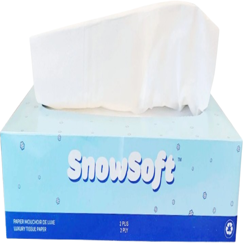 SnowSoft - 100 Sheet 2 Ply Facial Tissue