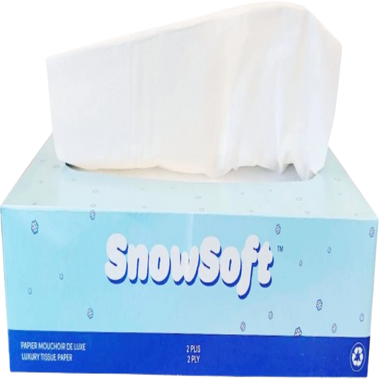 SnowSoft - 100 Sheet 2 Ply Facial Tissue