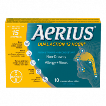 Sale - AERIUS DUAL ACTION TB 2.5/120MG 30 - Early Exp: 003/26