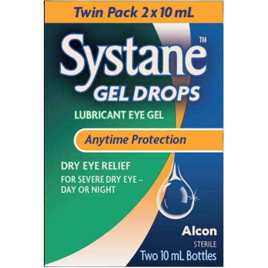 Sale -Systane Gel Drops 2x10ml - Damage box  Exp: 11/26