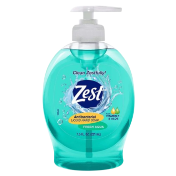 Zest Hand Soap Antibacterial - Fresh Aqua Plus Vitamin E & Aloe 7.5 Fl Oz