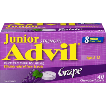 ADVIL JR CHEW TB 100MG GRAPE 40
