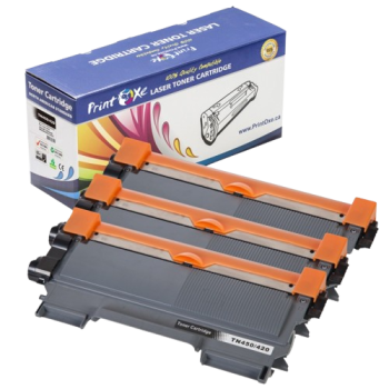 Toner Cartridges TN450/2220 - Qty 3 - Black - Brother 2840 Fax Machine - PrintOxe