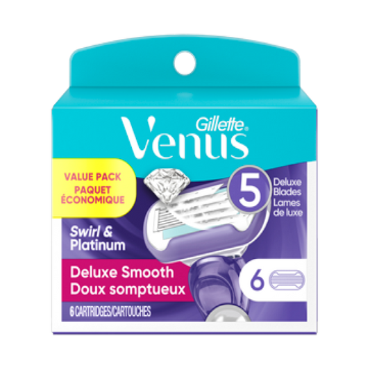 Gillette Venus Swirl Women's Razor Blade Refills, 6 Refills