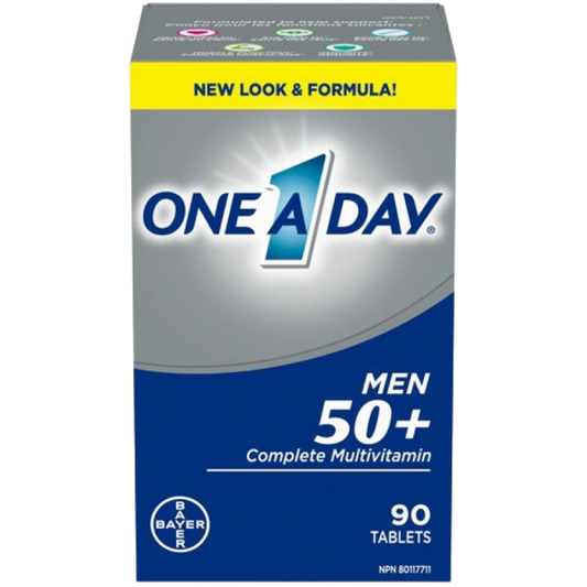 ONE A DAY MEN 50+ COMPLETE MULTIVITAMINS TB 90